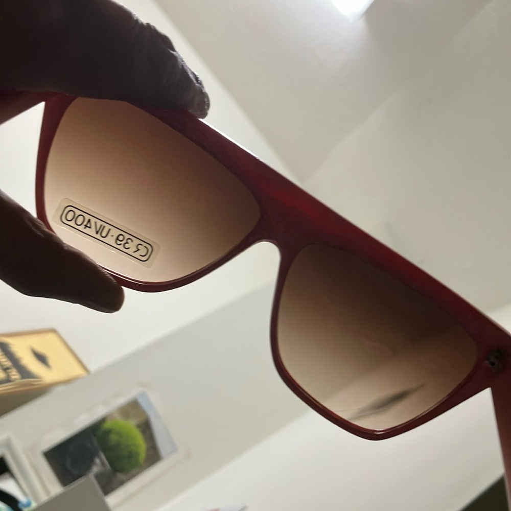 Vintage 80's RETRO FLAT TOP SUNGLASSES - Picture 12 of 15